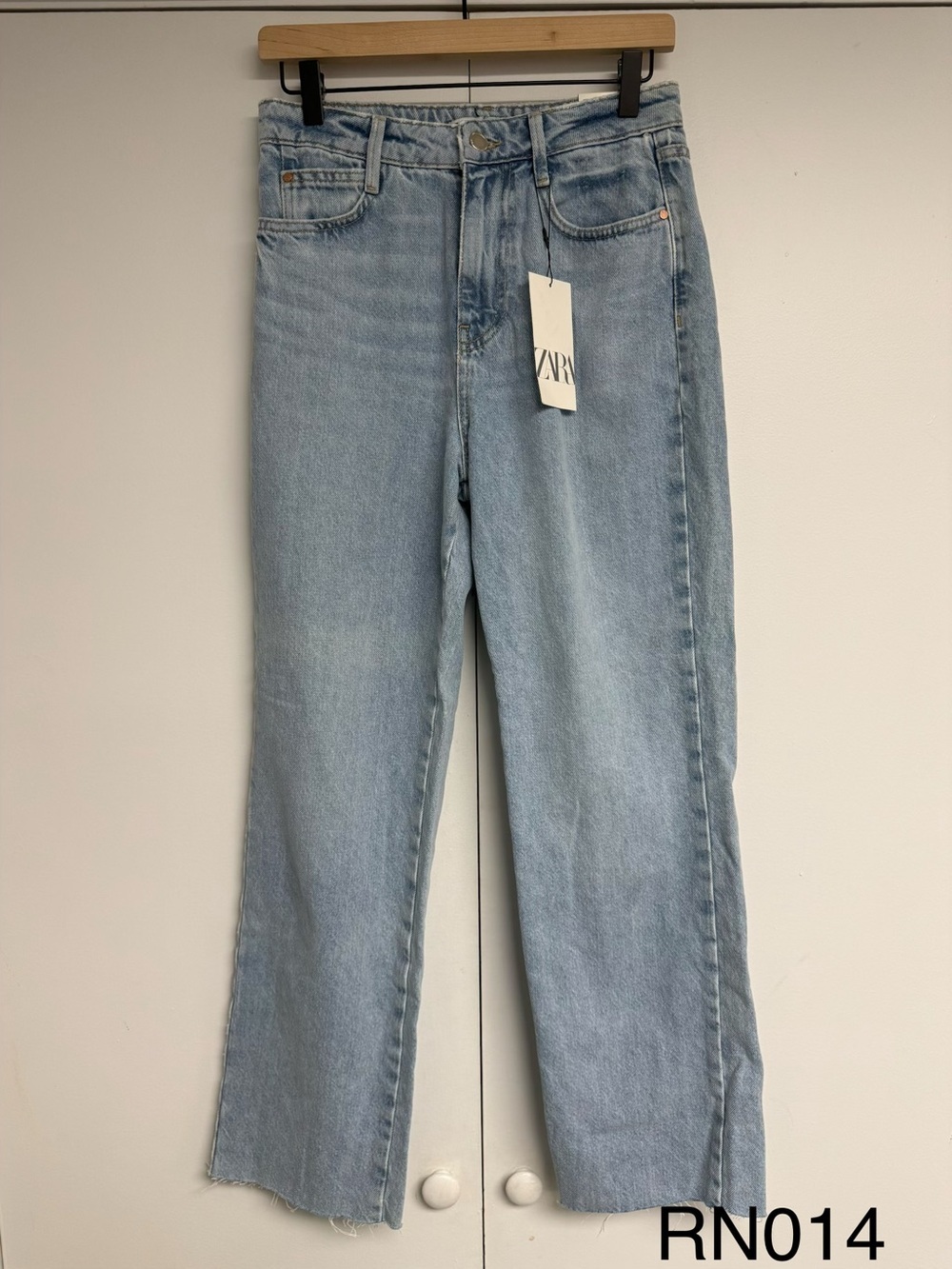 NWT ZARA Z1975 High Rise Straight Leg Ankle Jeans US 4